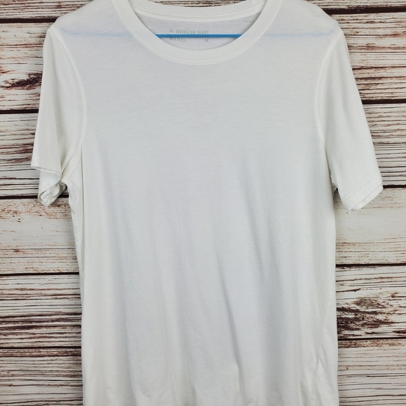 American Giant Mens Medium White Short Sleeve Crew Neck T-Shirt Tee           #4 - Picture 1 of 9